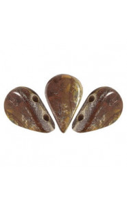 Les perles par Puca® Amos beads Opaque choco new picasso 13600/65400
